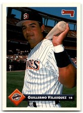 1993 Donruss Guillermo Velasquez San Diego Padres #312