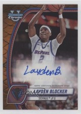 2024 Bowman U Chrome Orange Reptilian Refractor 15/25 Layden Blocker Auto 0oy5