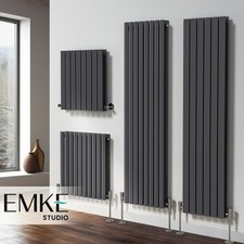 Vertical Horizontal Designer Radiator Anthracite Flat Panel Oval Column Rad