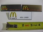 (3) diff. McDONALD'S Uniform employee Name badges! w/ management titles! — photo 2