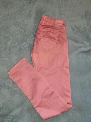 Jeans Chino Rose Y2K Vintage Hip Hop Coton 👖 Pépé Jeans - Taille W26L32 - FR36 - Photo 1/4