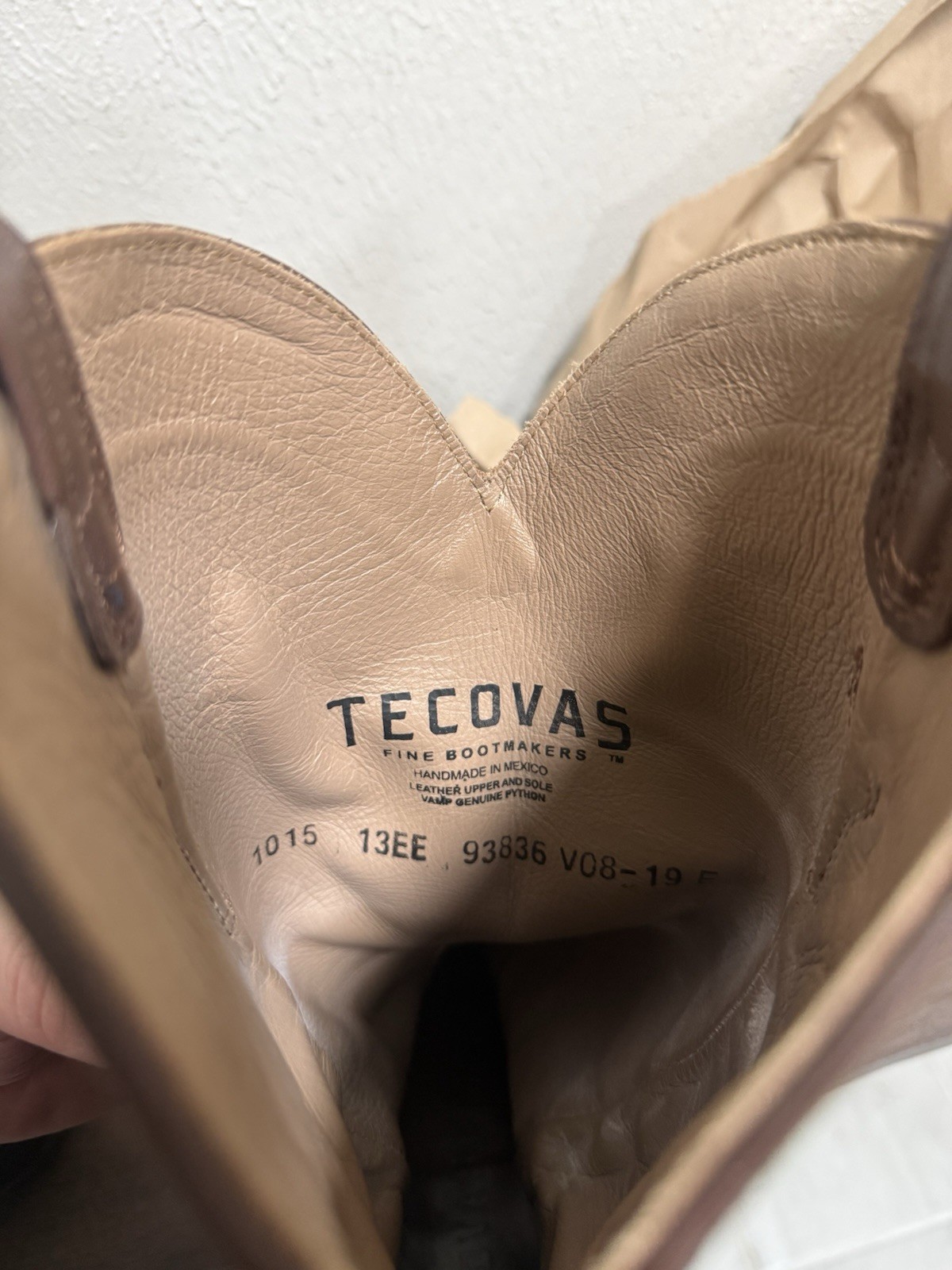 Tecovas The Billy Saddle Python Dark Brown Wester… - image 7