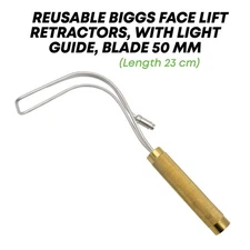 Face Lift Retractor with Light Guide blade 50 mm length 23 Surgical Instrument