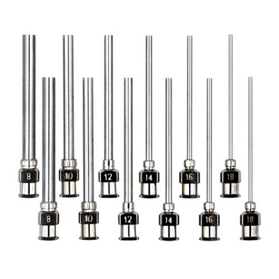 12 Pack Dispensing Needle Set, 1.97inch Stainless Steel Blunt Tip Luer Lock... 