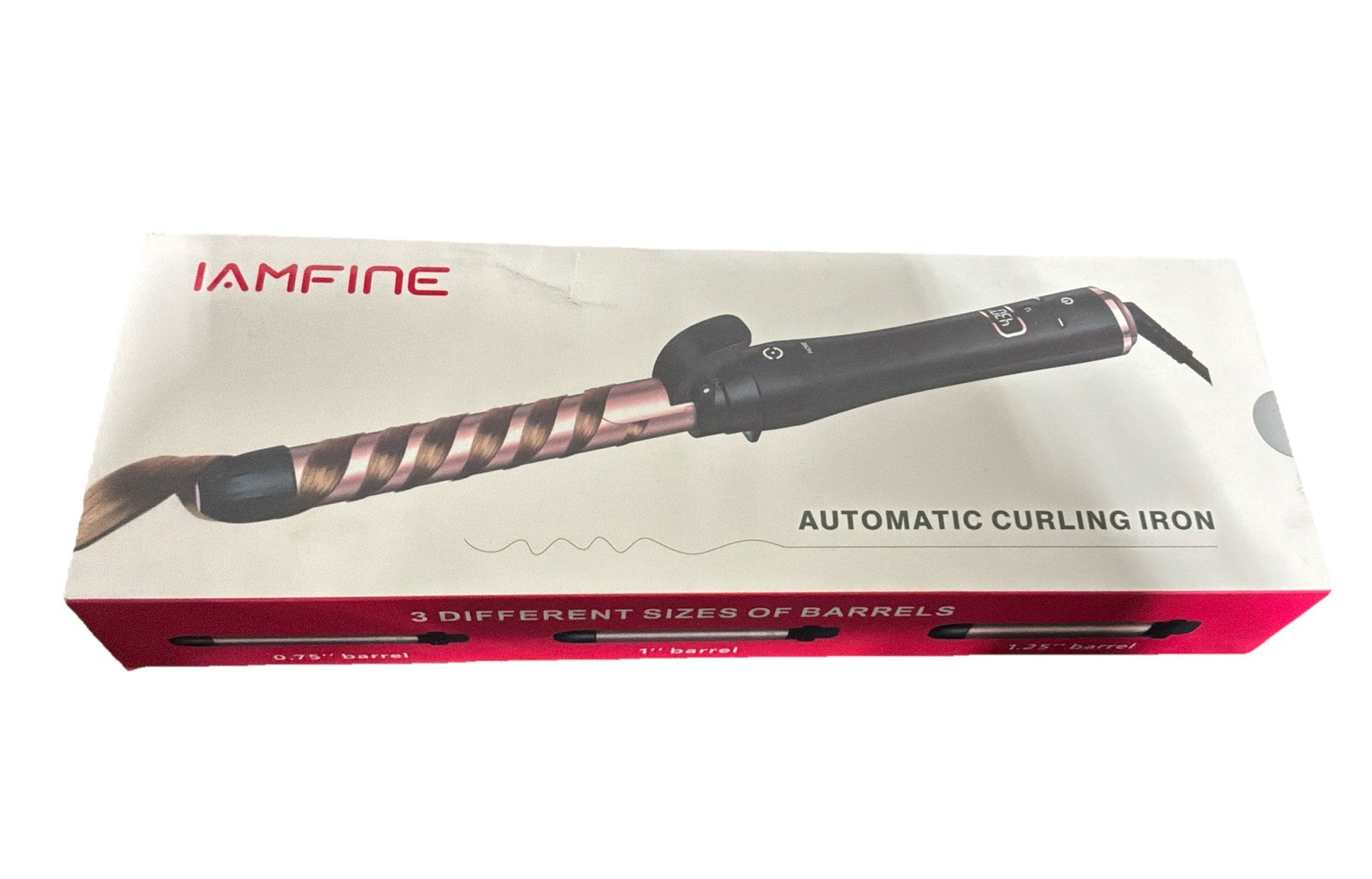Iamfine Automatic Curling Iron, 3 in 1 Curling Wand Set, Instant Heat.