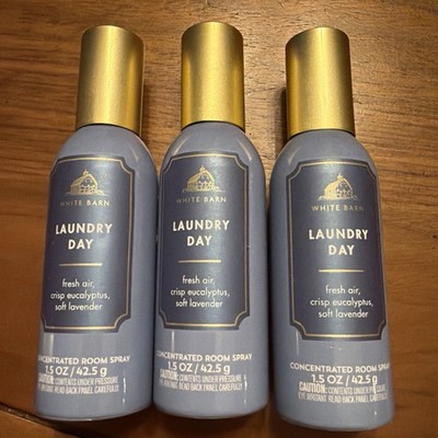 3x Bath & Body Works LAUNDRY DAY Concentrated Room Spray 1.5oz FREE SHIP!