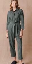 Cape Cove Ariel Jumpsuit Khaki Green Size S