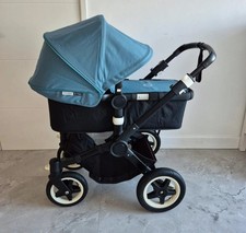 Bugaboo Buffalo Cappuccio Tenda da Sole Estensibile con Grembiule Blu Benzina 