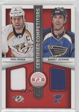 2013-14 Totally Certified Red Barret Jackman Shea Weber #CC-WJ HOF 0ja