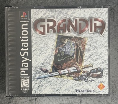 Grandia Sony PlayStation 1 PS1 Game Discs & Case, No Manual VG - Tested