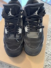 EUC  NIKE AIR JORDAN 4 Retro White Thunder FQ8138-001 B-grade - Mens 8