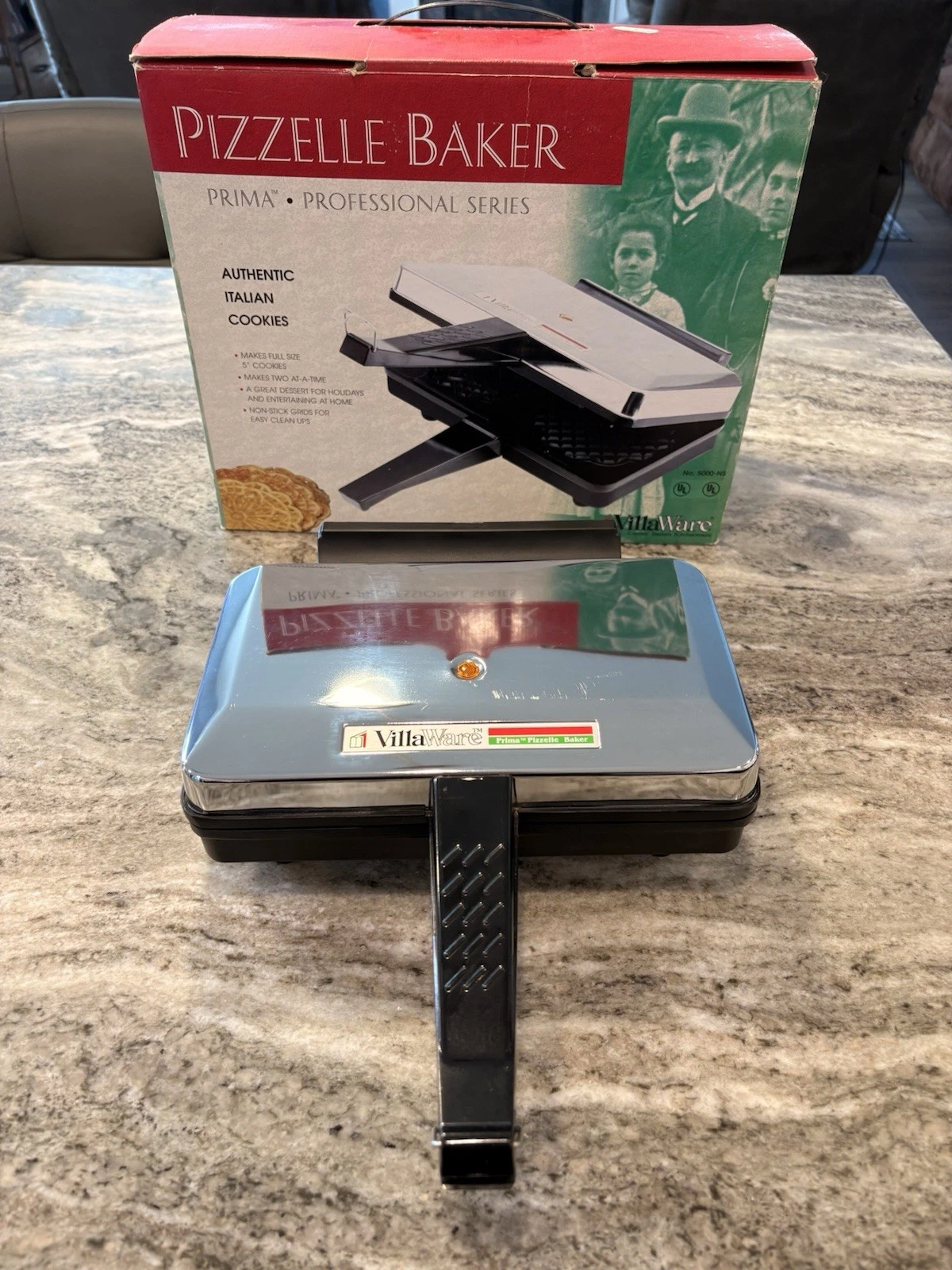 VillaWare Prima Pizzelle Baker 5000-NS Professional Series