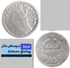 Silver 1853 US Philadelphia Mint Seated Liberty Half Dime🪙Type 3🪙