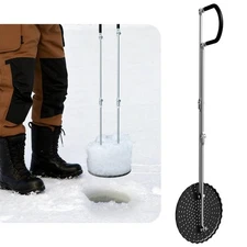8 inch Ice Fishing Scoop Skimmer, Effort Saving Ice Fishing Gear Accessories,...