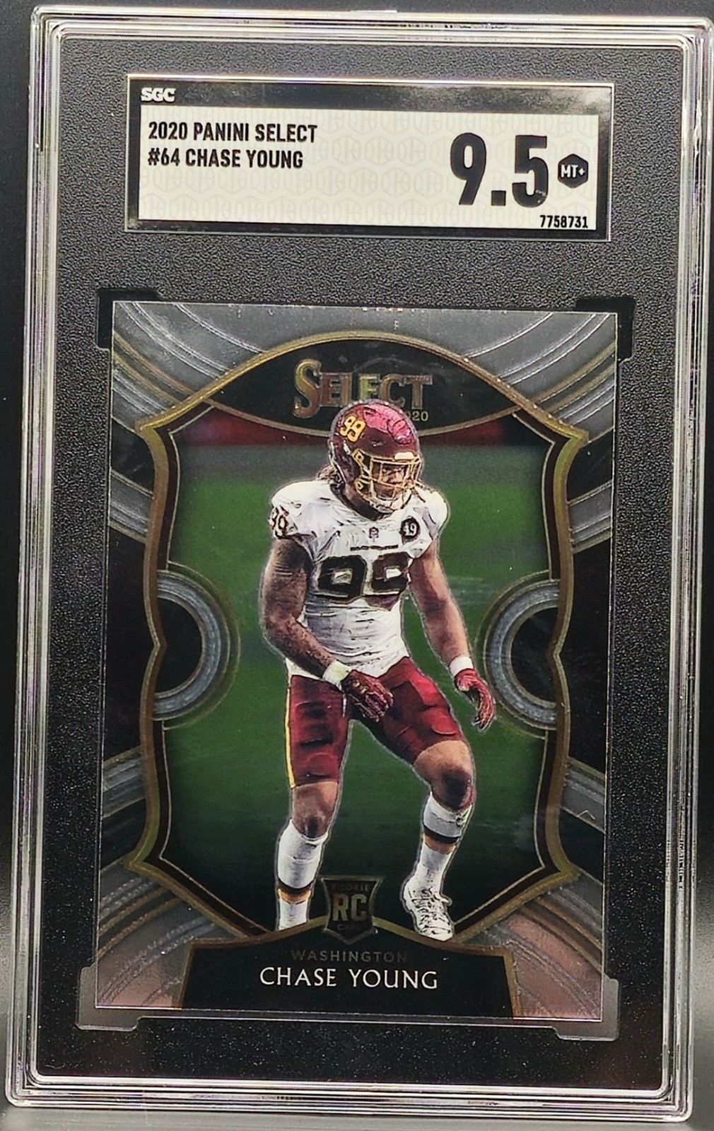 Chase Young RC 2020 Panini Select #64 Concourse SGC 9.5 Mint+  Rookie