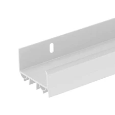 PVC Slide-On Door Bottom | Adjustable Plastic Weatherstrip Door Bottom with D...