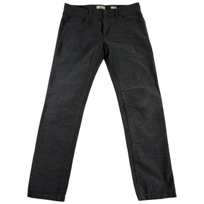 OVS Jack Regular Fit 5 Pockets Pants Mens 36x32 Gray Flat Front Straight Leg