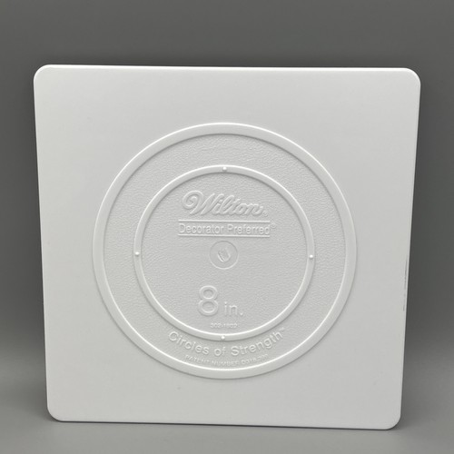 Wilton Decorator Preferred Circles of Strength Plate 8” Square Plastic 302-1802