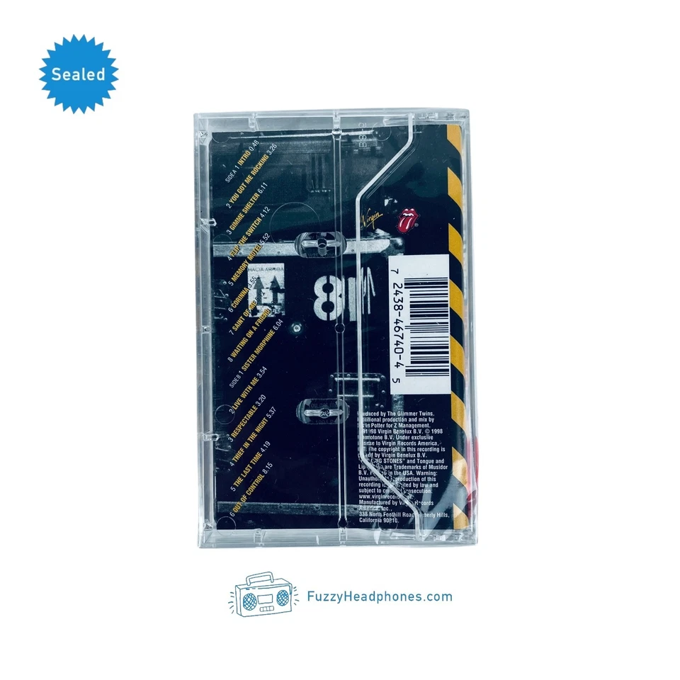 (2) SEALED Rolling Stones Cassette Tapes: No Security & Stripped, US 1st Press - Image 4 of 4