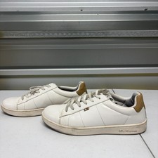 Ben Sherman White Low Top Sneakers Casual Lace Up Shoes Mens Size 11
