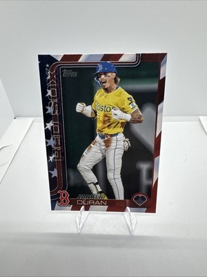 2025 Topps Series 2 JARREN DURAN Independence Day Parallel /76 - Red Sox