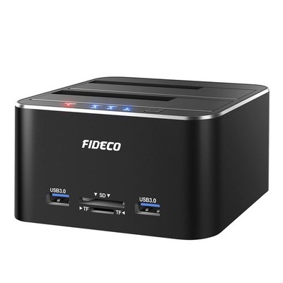 FIDECO Hard Drive Docking Station, USB 3.0 Aluminum Hard Drive Docking Statio...