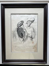 1844 Orig Lithograph Honore Daumier #30 From Les Beaux Jours Un Usage D’inde
