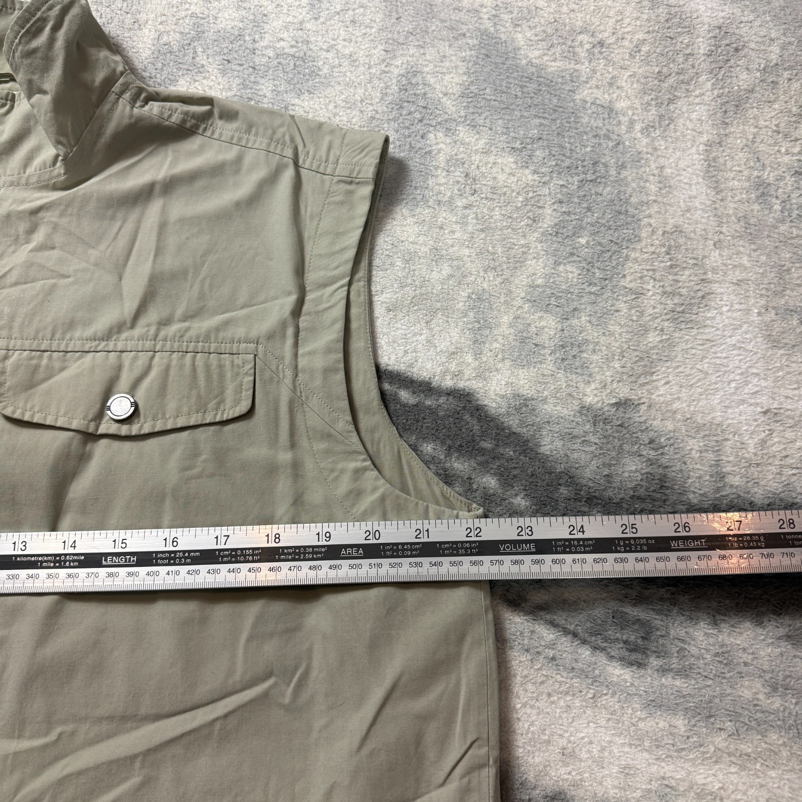 VTG Adidas 2000's Y2K Stone Sz 40 / 42 / Large Outdoors Utility Field Vest Gilet image 3