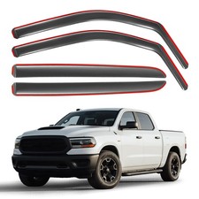 in-Channel Rain Guards for 2019-2025 Ram 1500 Crew Cab 5th Gen New Body S