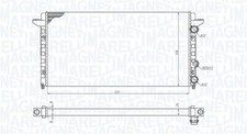 Motorkühler Wasserkühler MAGNETI MARELLI 350213189200 für VW PASSAT B3 B4 3A5