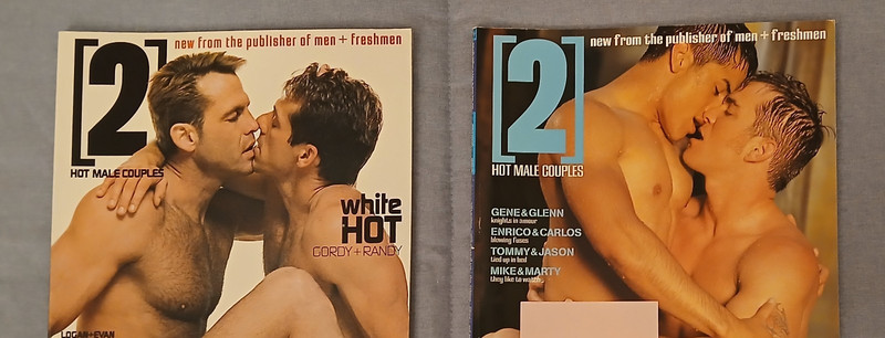 pair [2] Hot Male Couples from 2001 Vintage Gay Mens Magazine Gay Interest (19)