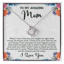 Mother's Day Necklace - To My Mom Necklace For Mother's Day Jewelry Birthday