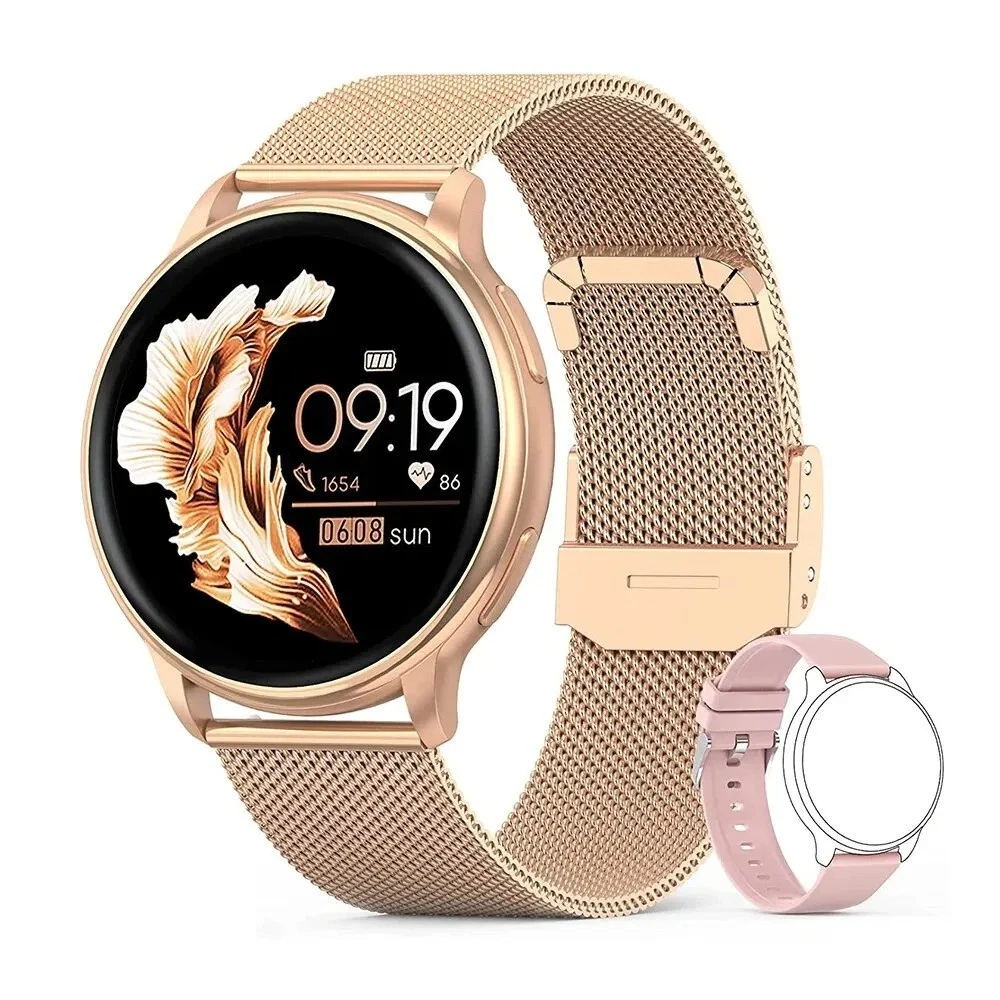 Smart Watches Women Rose Gold Smartwatch Lady Fitness Tracker For Android iOS UK