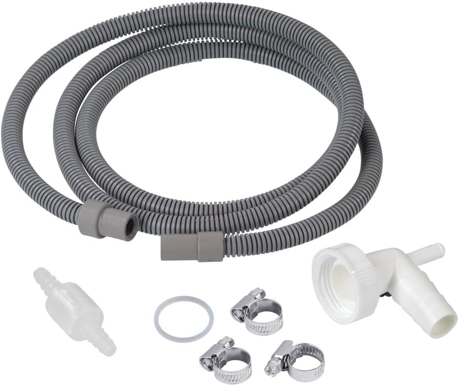 Xavax Drain Siphon Hose Kit Condensing Tumble Dryer Polyethylene Grey New