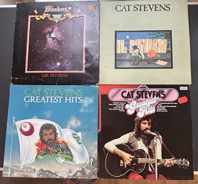 4 x Cat Stevens Vinyl LP ++ Numbers + Greatest Hits + Teaser & The Firecat