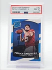 PATRICK MAHOMES II 2017 DONRUSS RATED ROOKIE CHIEFS RC PSA 10 Q6438