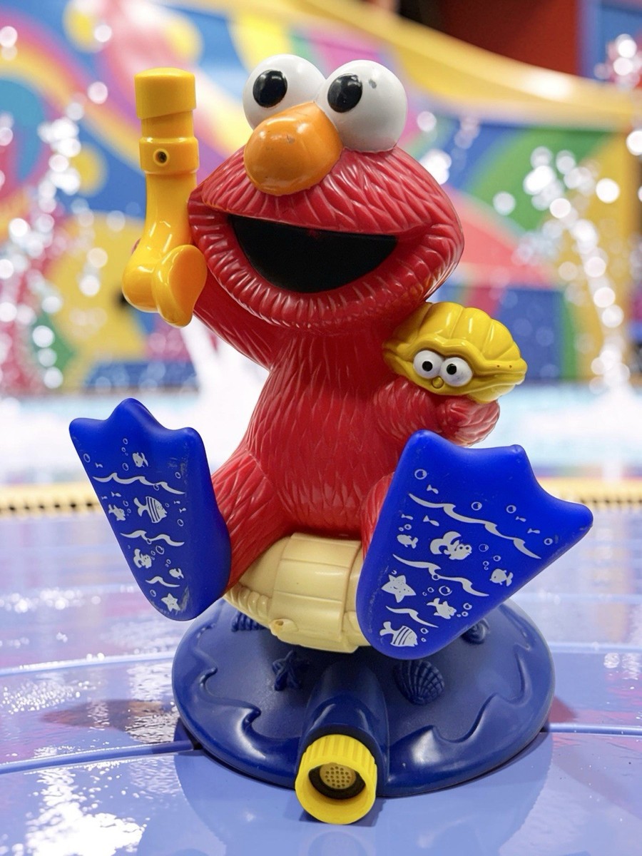 Vintage 1997 Tyco Elmo Sesame Street Water Lawn Sprinkler Kids Toy