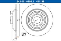 Ate Bremsscheiben Voll Hinten FüR Ford Focus Iv Turnier Kuga Iii Dfk Hp Hn Hm