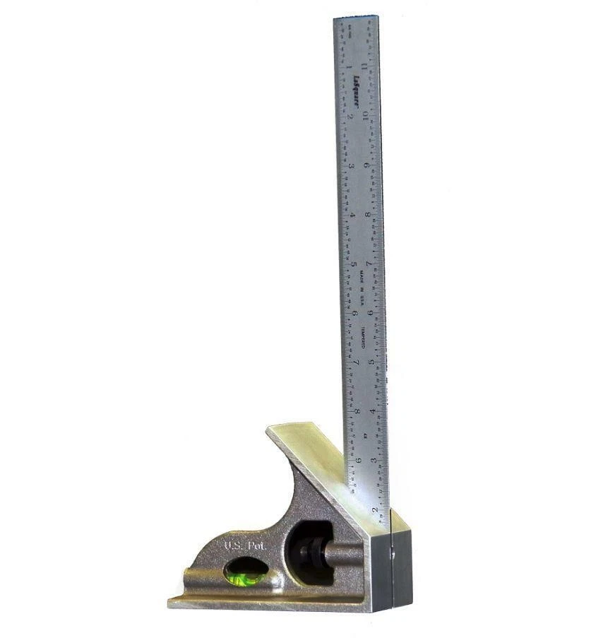 12″ Wide Base Combination Square with Stainless Steel Blade – Precision Tool - Image 2 of 3