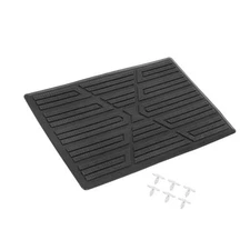  Universal Car Floor Mat Plate, Patch Heel Scuff Plate Foot Rest Pedal Pad, 