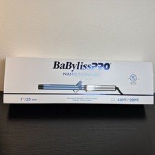 BaBylissPro Nano Titanium Extended Barrel Curling Iron 1"/25mm. 