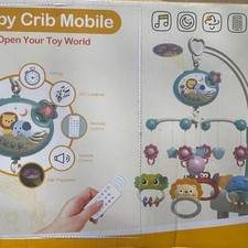 Mini Tudou Baby Crib Mobile Musical Star Projection