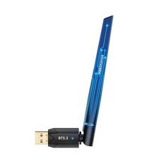 Long Range USB Bluetooth 5.3 Adapter for PC, Wireless Dongle Enhanced Antenna...