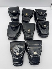 Lot 8 Leather Handcuff Cases Safariland Don Hume Duty Belt Police