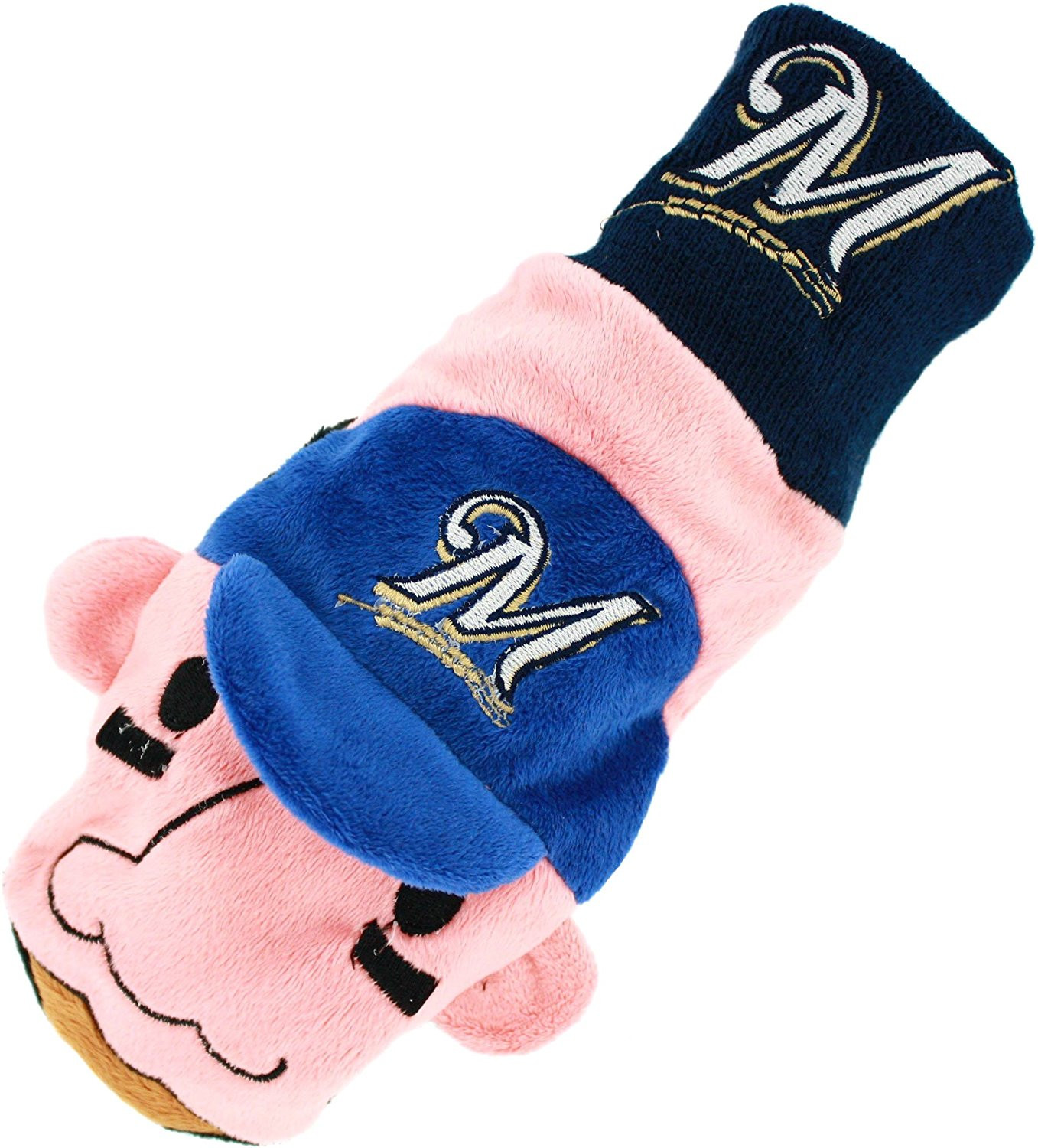 Хот-дог Milwaukee Brewers №4/Варежки-талисманы Фрэнки Фертера, большие/X-Large