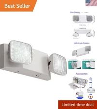 Emergency Lights with Battery Backup LED Commercial Emergency Lighting Fixtur...