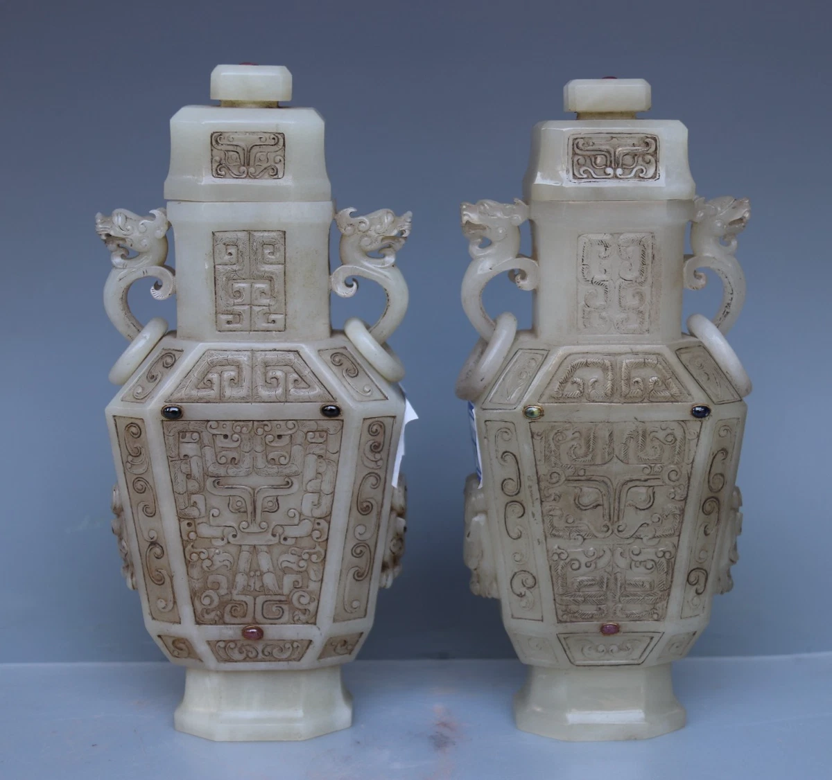 白玉中国古董花瓶| eBay