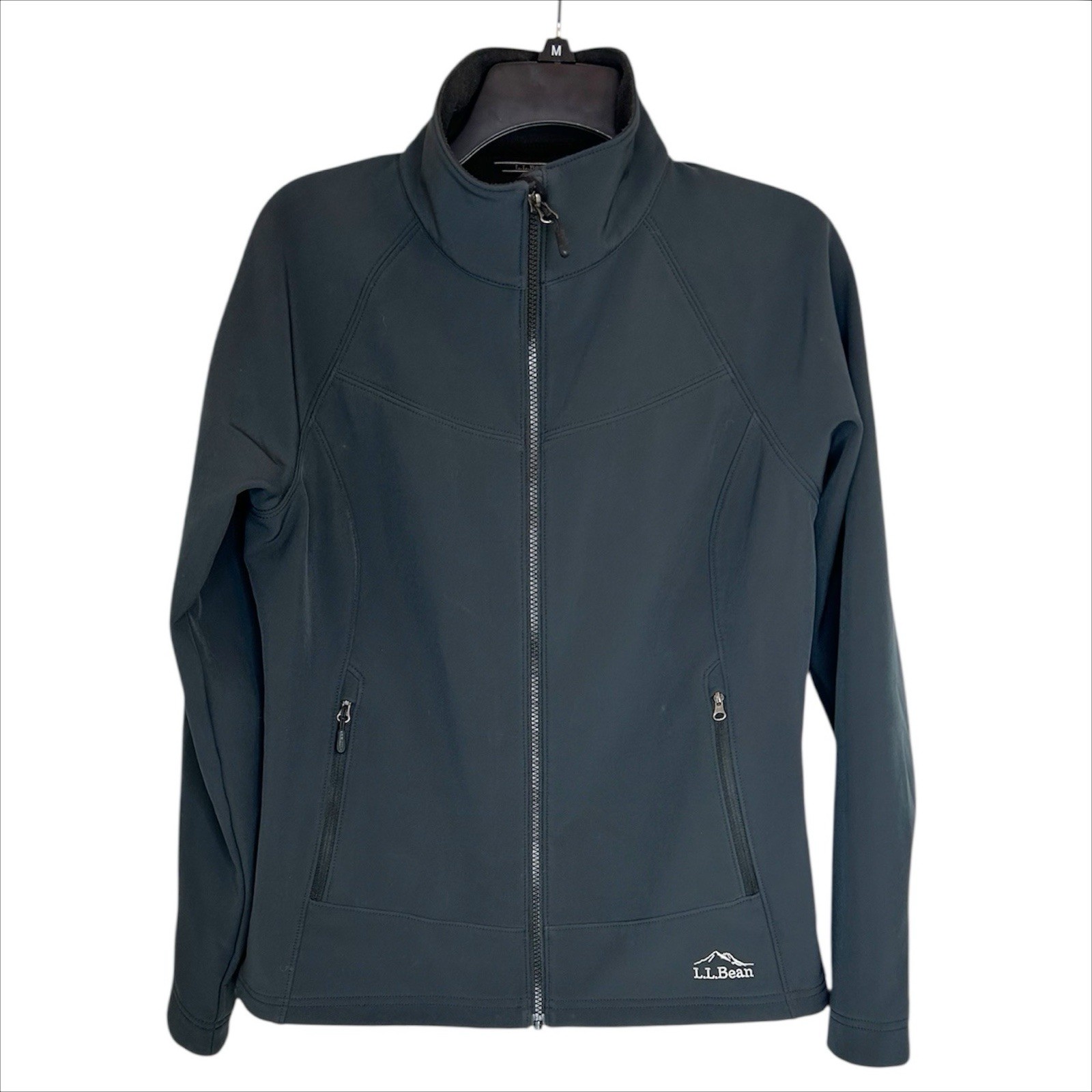 LL Bean Softshell Jacket Womens Small S Gray Path… - image 1