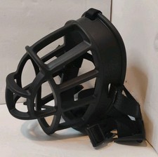 Baskerville Ultra Dog Muzzle Size 6 Black Adjustable Humane Basket Muzzle