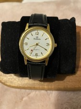 Ricardo Men’s Gold Tone Watch – Japan Movement – Working – New Battery